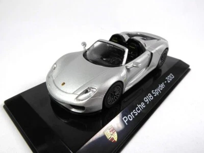 Modello Auto Diecast 1/43 Porsche 918 Spyder Metallic Silver Ixo Altaya 2013 - Immagine 1 di 4
