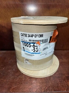 Southwire Signal 24/4P GY CMR CAT5E Kabel - grau 500' - Bild 1 von 3