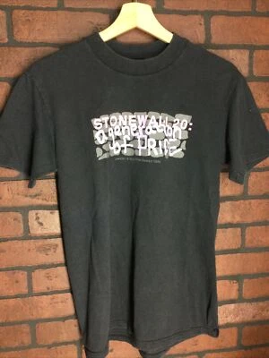 Camisa De Colección 1989 Stonewall 20 Aniversario Boston Derechos del Gay Orgullo Marcha LGBTQ Med Foto 1 de 4