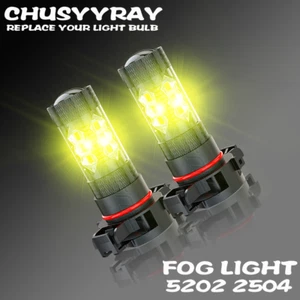 For Jeep Grand Cherokee 2011-2012 - 2X Yellow LED Fog Light Bulbs Lamp - Picture 1 of 11