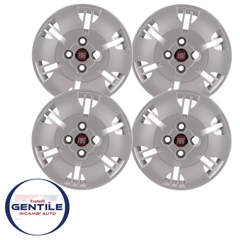 Tapacubos rueda 13 tapacubos tapacubos rueda roja 4 piezas Fiat Panda 169 Foto 1 de 4