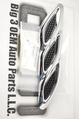 Buick Encore LH 2013-2016 lado del conductor cromo capó adorno moldura negro nuevo equipo original Foto 1 de 3