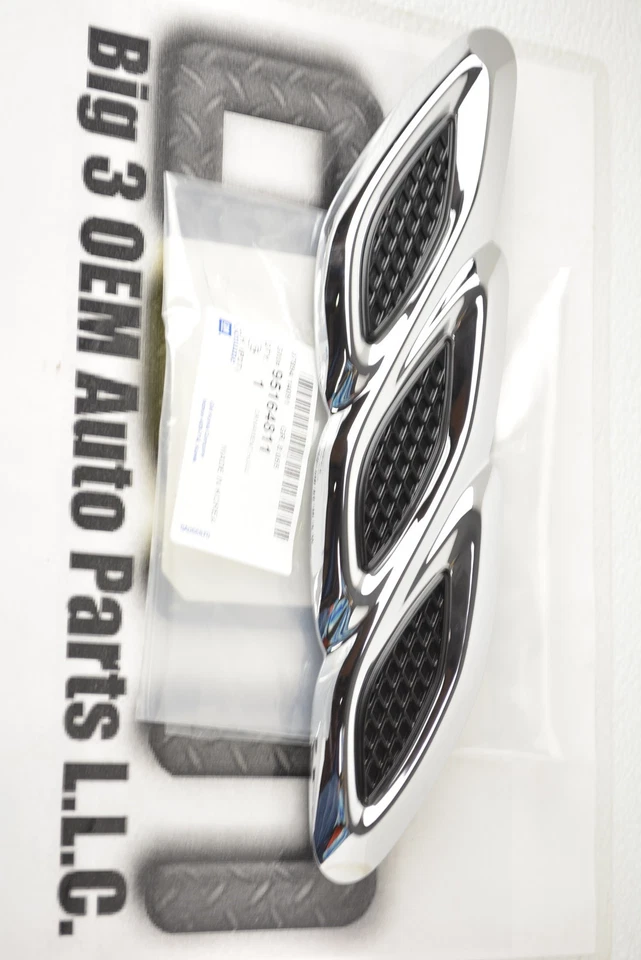 2013-2016 别克 Encore LH 司机侧镀铬罩装饰成型黑色全新 OE — 第 1/3 张图片