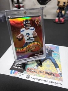 🔥 RUSSELL WILSON 🔥 2021 Phoenix Flame Throwers Silver Holo #FT-14 Seahawks  - Bild 1 von 2
