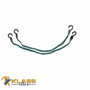 35" Inch Heavy Duty Flat Bungee Cord / Tie Down with Plastic Coded Hooks - Picture 1 of 1