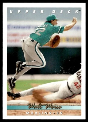 1993 Upper Deck #533 Walt Weiss Florida Marlins - Image 1 of 2