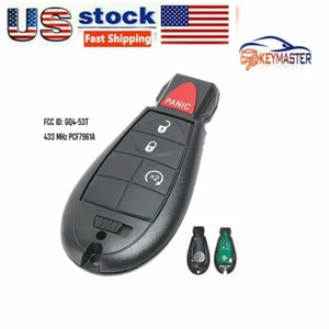 Llavero remoto con arranque remoto para Dodge RAM 1500 2500 3500 4 botones - GQ4-53T - Imagen 1 de 4