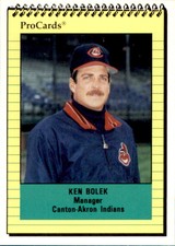 1991 Canton-Akron Indians ProCards #995 Ken Bolek Chardon Oho OH Baseball Card