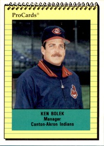 1991 Canton-Akron Indians ProCards #995 Ken Bolek Chardon Oho OH Baseball Card