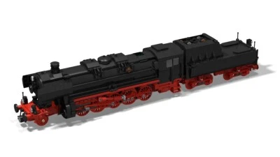 Instrucciones PDF locomotora de vapor locomotora de guerra DR BR 52 MOC única para construir con piedras LEGO© Foto 1 de 4