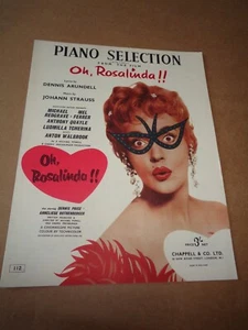 Michael Redgrave/Ludmilla Tcherina - Oh, Rosalinda!! 1955 Piano Selection - Picture 1 of 1