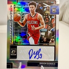 2022-23 Optic Dyson Daniels Signature Series Rookie Auto RC SS-DYD SILVER PRIZM