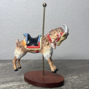 Figurina Franklin Carousel Art Goat/Ram 1988 William Manns 5" come nuova - Foto 1 di 6