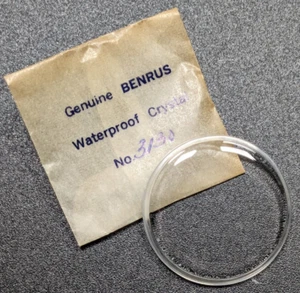 NOS Genuine Benrus Acrylic Waterproof Wrist Watch Crystal Part# 3130 - Picture 1 of 3