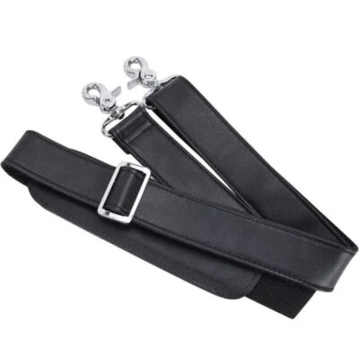 Padded Leather Shoulder Bag Strap Replacement for Crossbody Messenger Handbag - Image 1 of 4