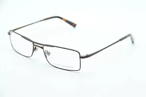 NEW JOHN VARVATOS V138 BROWN AUTHENTIC EYEGLASSES W/ CASE 54-18 - Picture 1 of 4
