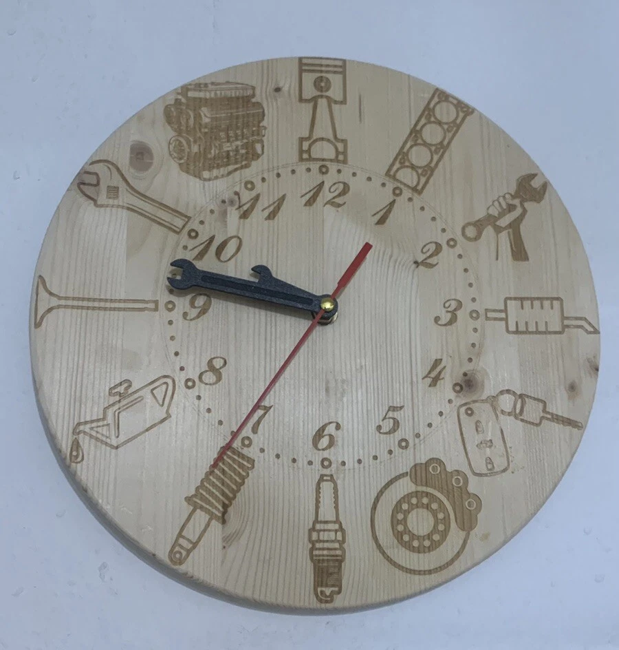 Automechaniker  Wanduhr 29 cm - Bild 1 von 4