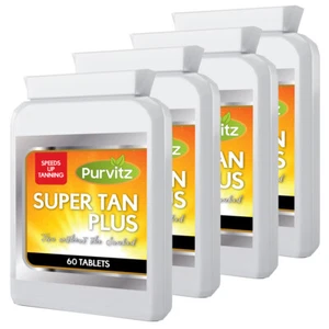TANNING PILLS 240 FAST GOLDEN TAN SUNTAN GLOW HIGH QUALITY UK BRONZE SKIN TABLET - Picture 1 of 2
