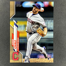 2020 Topps #223 Aaron Civale Rookie RC Gold Parallel SP #/2020 Cleveland Indians