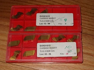 7 pcs SANDVIK TLG-3185R Grade 225 Grooving Carbide Inserts - Picture 1 of 1