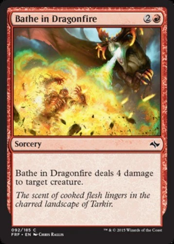 Bathe in Dragonfire - Fate Reforged #092/185 MTG Magic The Gathering - Image 1 of 1