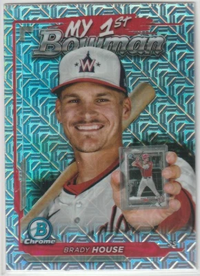 2024 Bowman Chrome - My 1st Bowman Brady House #M1B-39 Mojo Refractor (RC) - Image 1 of 2