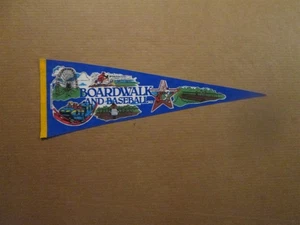 Boardwalk und Baseball Vintage verstorben um 1988 Logo Freizeitpark Wimpel - Bild 1 von 1