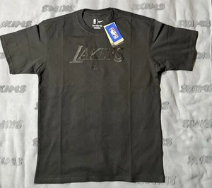 Nine Lakers Small Black On Black Tee Loose Fit - Picture 1 of 4