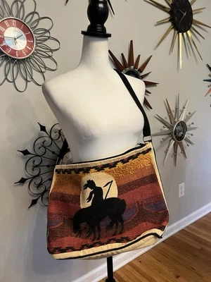 Bolso de Hombro El Paso Saddle Blanket Co Suroeste Nativo Americano Foto 1 de 4