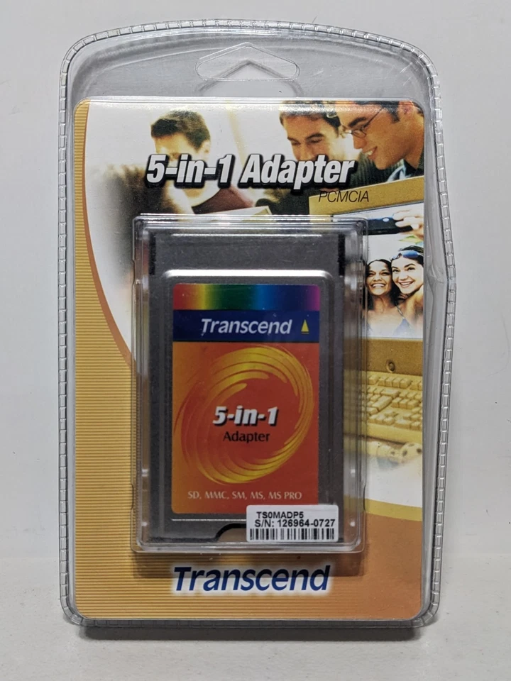 Transcend 5 in 1 Adapter TS0MADP5 Compact Flash Adapter For SM SD MMC MS PRO New - Image 1 of 2
