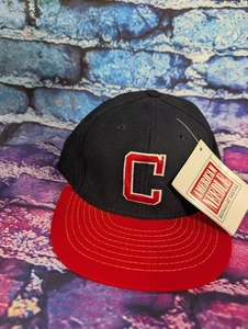 VINTAGE Cleveland Indians C American Needle 100% Wool 7 1/4 Hat Cap MLB ANNCO - Picture 1 of 9