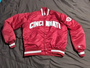 Vintage 90s Cincinnati Reds Starter Diamond Collection Satin Nylon Jacket Mens M - Picture 1 of 24