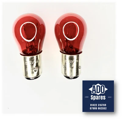 Lampadine stop e coda (X2) 12v-21/5w BAY15D - trasparente/rosso - MG, Austin, Morris + - Immagine 1 di 2