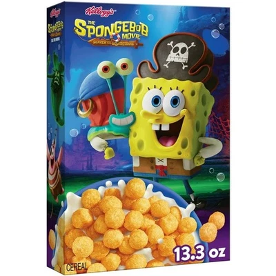 KELLOGG'S Kellogg’s The SpongeBob Movie: Search for SquarePants Breakfast Cereal 13.3oz