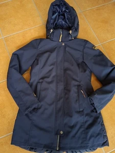 3P by ICEPEAK Softshelljacke Damen Gr. 36 dunkelblau Kapuze abnehmbar Parka - Bild 1 von 15