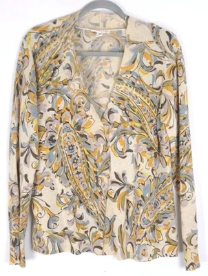 Cárdigan Suéter Coldwater Creek L Lana Cachemira Mezcla de Cabello de Conejo Prendas de Trabajo Foto 1 de 4