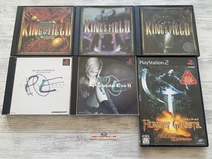 Sony PS 1 2 King's Field III III & Parasite Eve 1 2 & Hungry Ghosts Set aus Japan - Bild 1 von 14