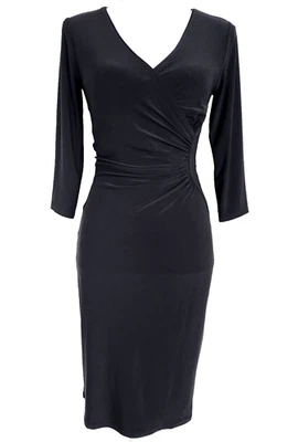 White House Black Market 3/4 Sleeve Side Ruched Women's Pencil Dress Size XXS - Image 1 of 4