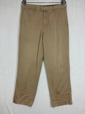 Camel Mens Pants Tan Size 35 High Rise Flat Front Straight Leg Rigid Chino - image 1 of 4