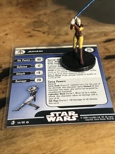 Star Wars Miniatures WOTC Juhani 44/60 Very Rare With Card - Picture 1 of 7