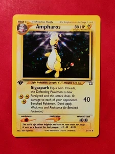 Ampharos 1/111 Neo Genesis Holo 1st Edition Pokémon TCG - Picture 1 of 2