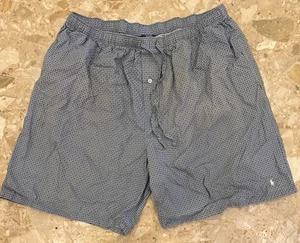 Polo Ralph Lauren Blue Paisley Cotton Sleepwear Boxers Pony Logo Size XL - Picture 1 of 4