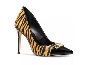 Neu Michael Kors Parker Damen-Pump Tigermuster Kalbshaar & Leder Ringelblume 5,5 - Bild 1 von 5