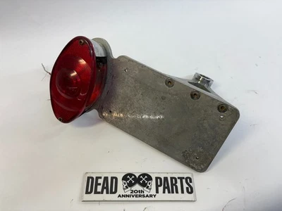 Harley custom pre-2000 Softail side mount license plate cateye tail light - Image 1 of 4