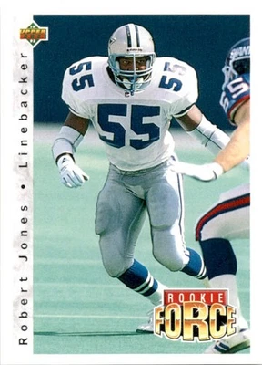 1992 Upper Deck Robert Jones #414 Dallas Cowboys - Image 1 of 2
