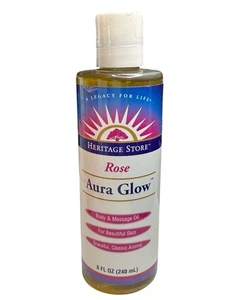 1 x Heritage Store Aura Glow ROSE Moisturizer Oil Original Formula 8 fl oz - Picture 1 of 4