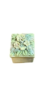 Joyero de baratija floral vintage centro de diseño Londres hecho en Gales en muy buena condición - Imagen 1 de 6