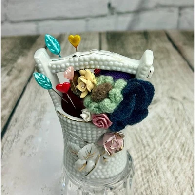 Up Cycled Pin Cushions - Handmade Embellishments - Pin Cushions - Pin Keeps  - Image 1 of 4