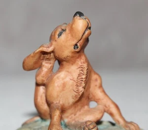 Estatuilla de resina de perro rascador Schmid Lowell Davis 1984/1987 Escocia de colección - Imagen 1 de 8