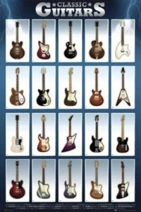 Classic Electric Guitars Maxi Poster 61cm X 91.5cm   ROLLED PART-SEALED - Bild 1 von 1